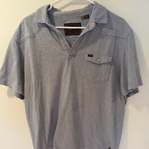 Howler Brothers Light Gray Polo Shirt